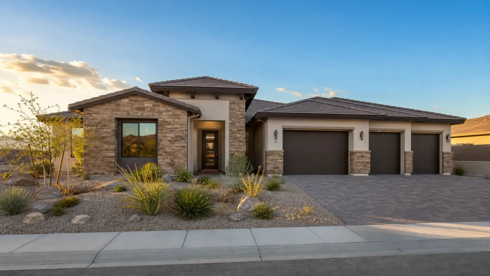 Single-story KB Home homes at Enclaves, Cloudbreak Ridge, Summerlin